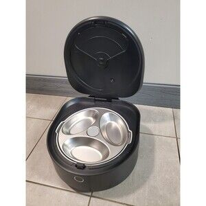 USED. PETLIBRO POLAR .STEEL BOWL. BLACK. WET FOOD PET CAT FEEDER  *LIKE NEW